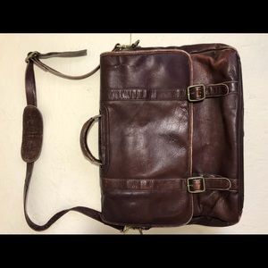 Handbag men’s FRYE satchel real leather 👍🏼